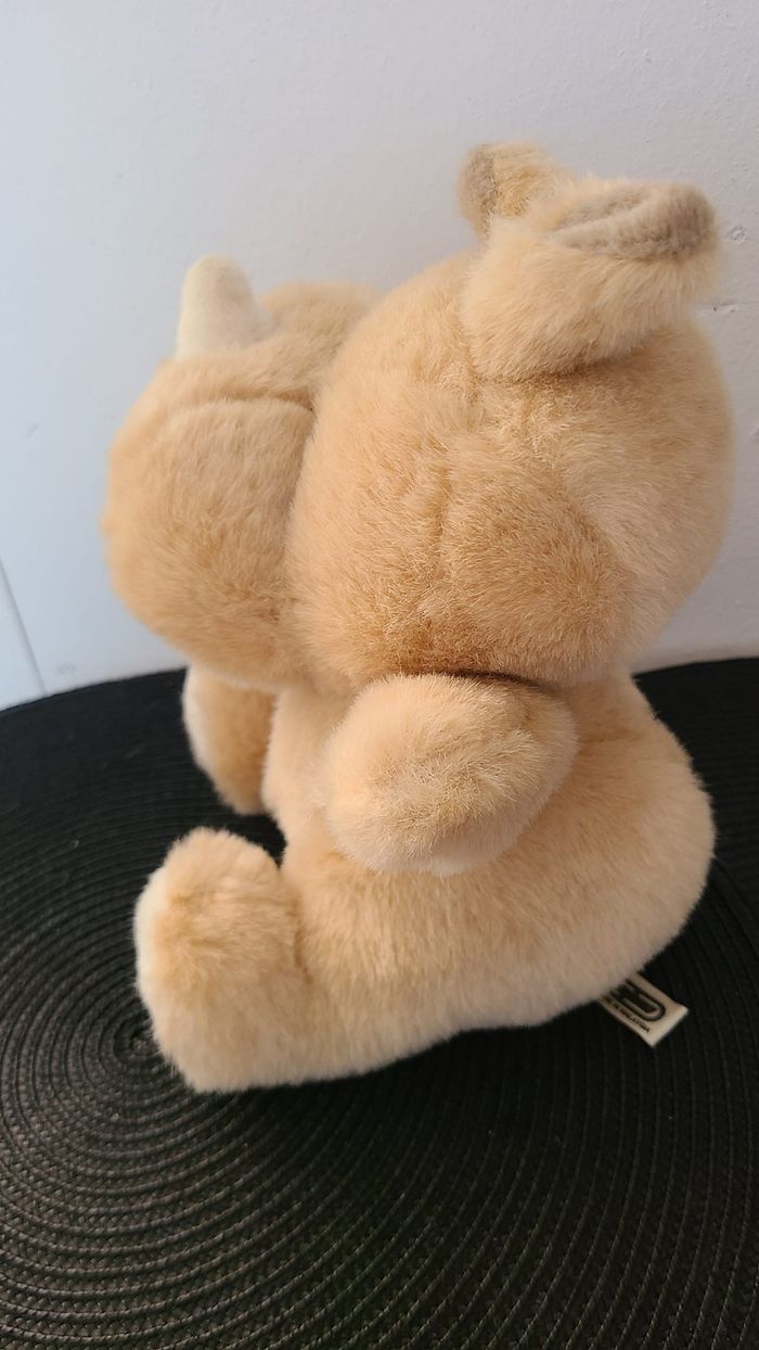 doudou ajena peluche vintage rhinoceros - photo numéro 2