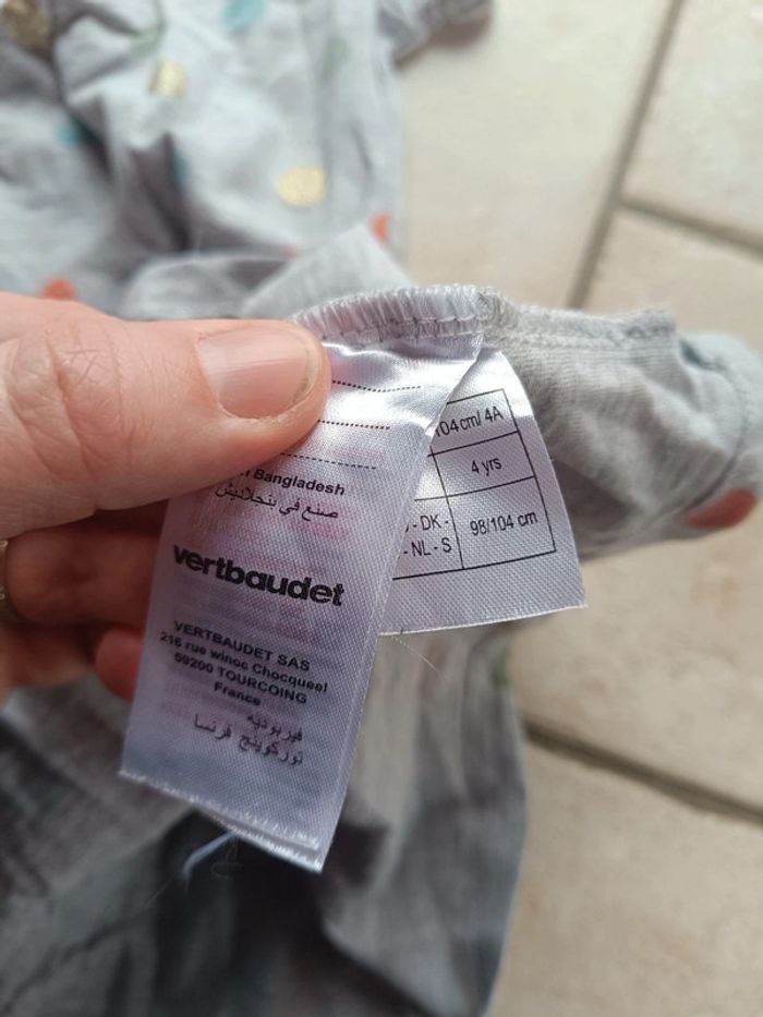 Robe manches courtes à pois Fille 4 ans Vertbaudet - photo numéro 2