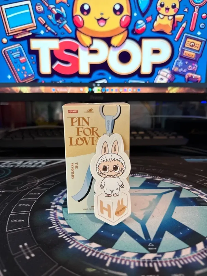 Labubu The Monsters Pin For Love H Happiness