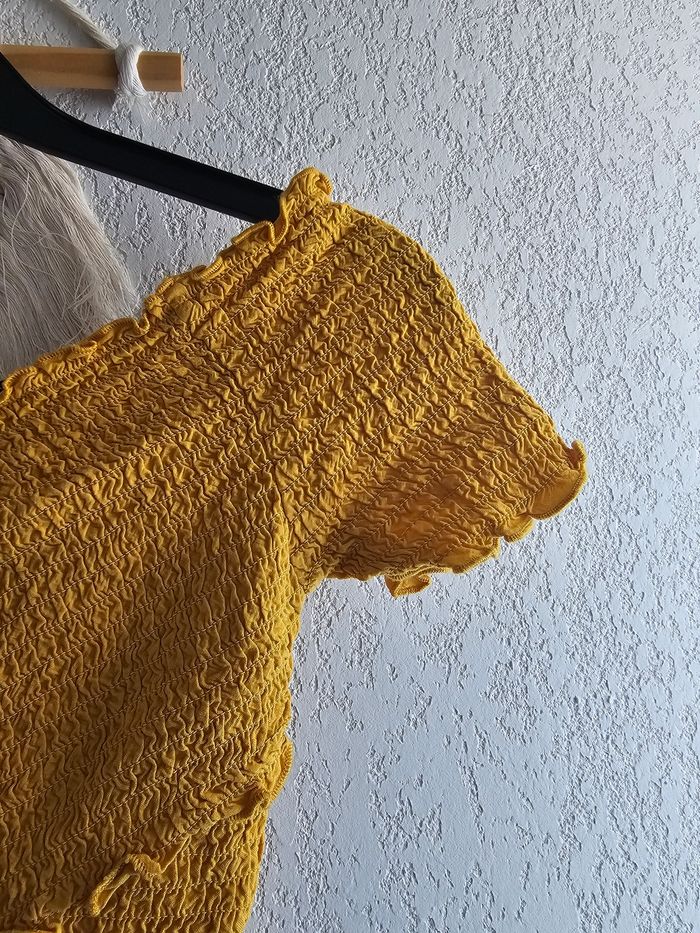 Croptop couleur moutarde Ambiance taille s - photo numéro 3