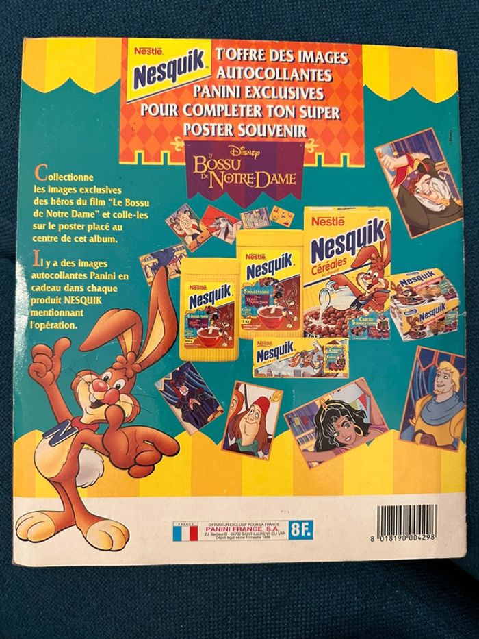 Album Panini complet Disney Le bossu de notre dame Quasimodo stickers autocollants - photo numéro 2