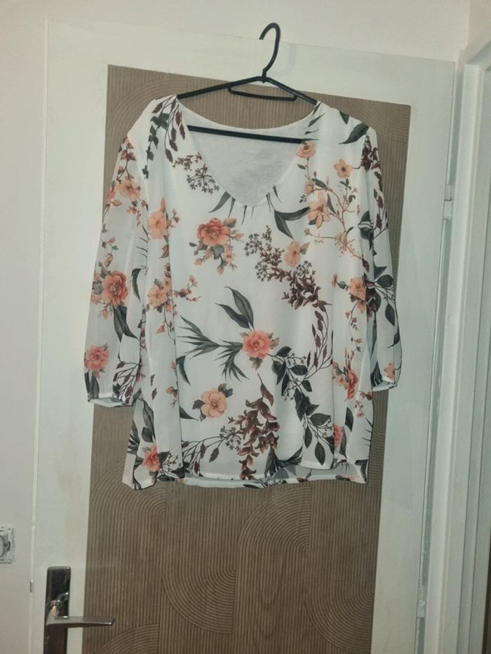 Blouse fleurie tex