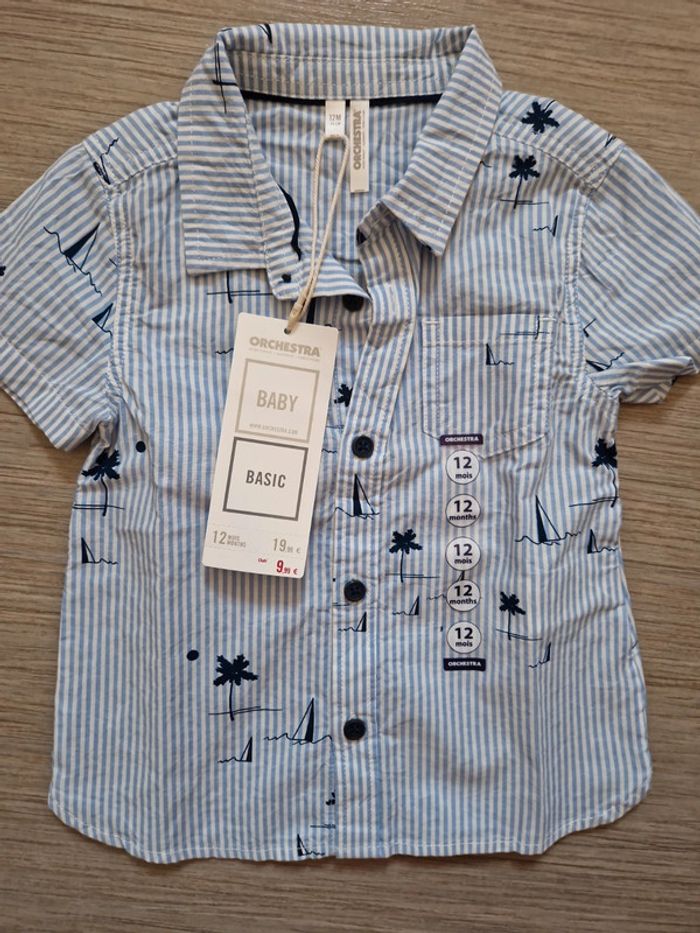 Chemise neuve bébé 12 mois - photo numéro 2