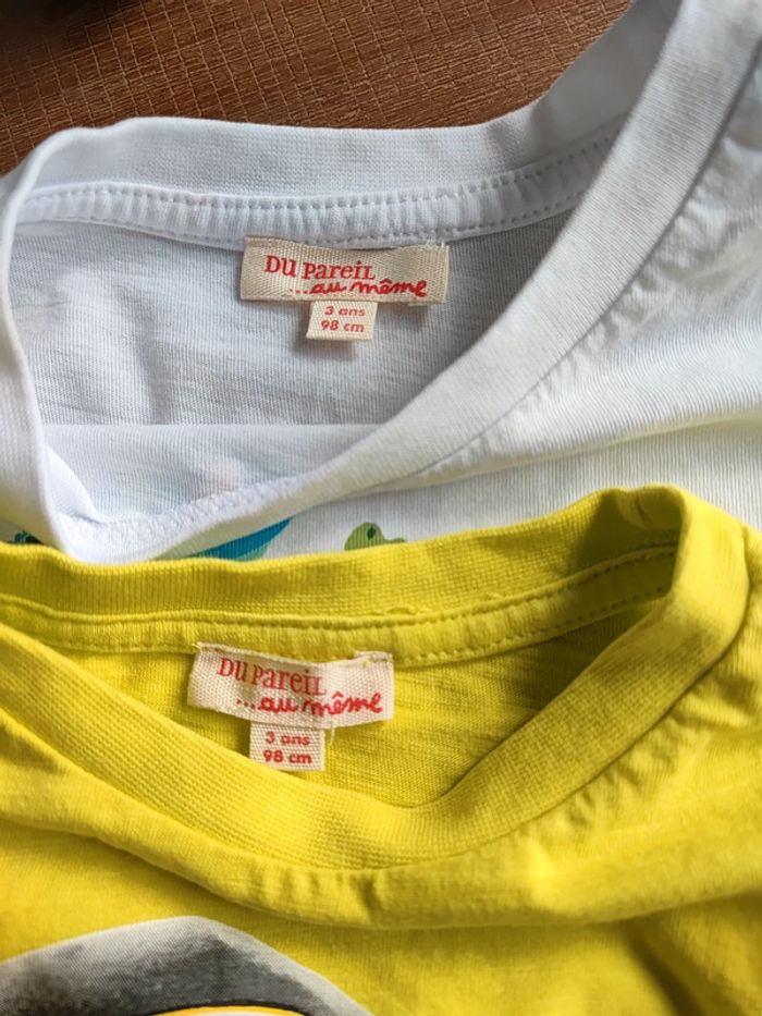Lot de 2 tee-shirts MC 3 ans - photo numéro 4