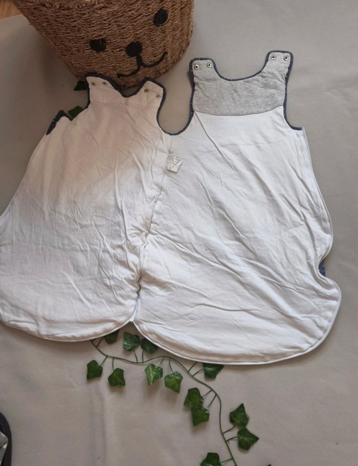 Gigoteuse bleu et blanche thème merlin 🍃sauthon - photo numéro 3