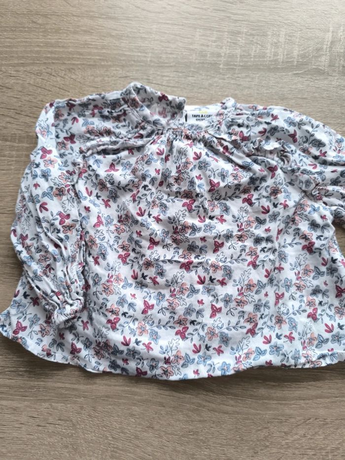 Blouse haut fleuri 6 mois tape à l'oeil