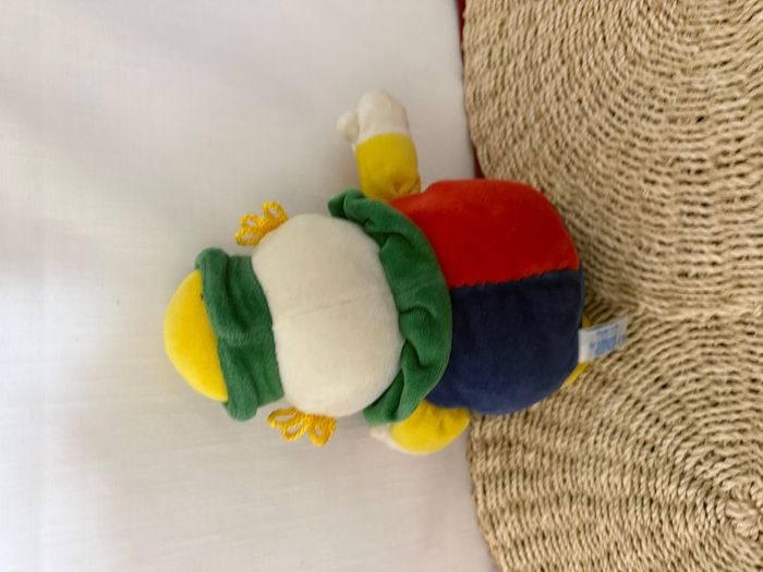 Doudou Peluche CHICCO Clown Bleu Rouge Jaune - photo numéro 3