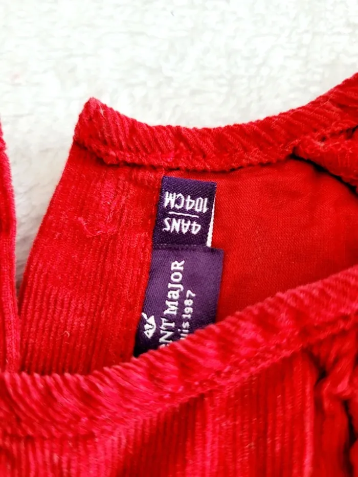 Blouse velour manches longues - photo numéro 2