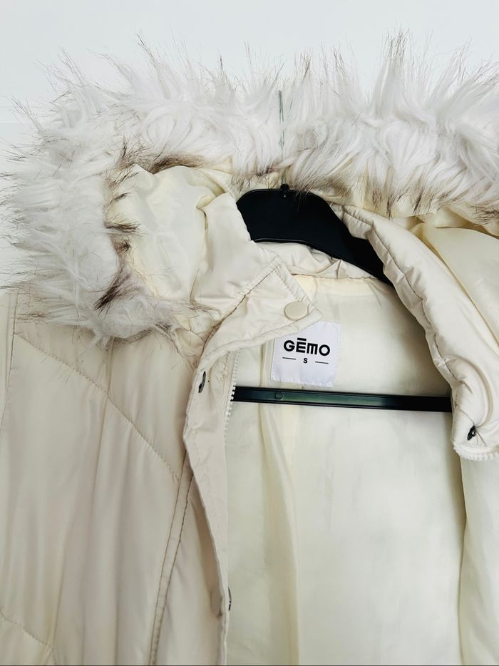 Doudoune beige à capuche - photo numéro 6