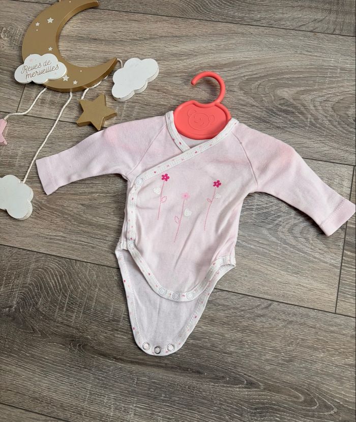 Bodie bébé fille rose et blanc Naissance - photo numéro 3