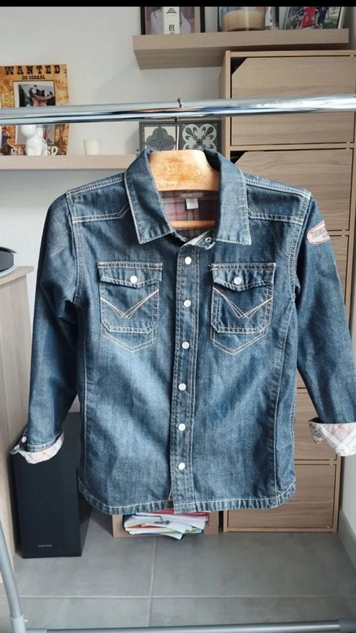 Veste en jeans taille 10 ans orchestra - photo numéro 3