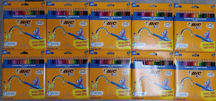 Crayons de Couleurs Bic ×240.