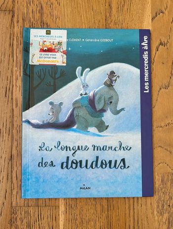 Livre mercredi à lire  "La longue marche des doudous"