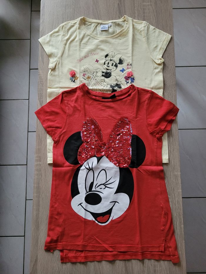 Lot de 2 tee-shirts Disney fille en 12 ans - photo numéro 1
