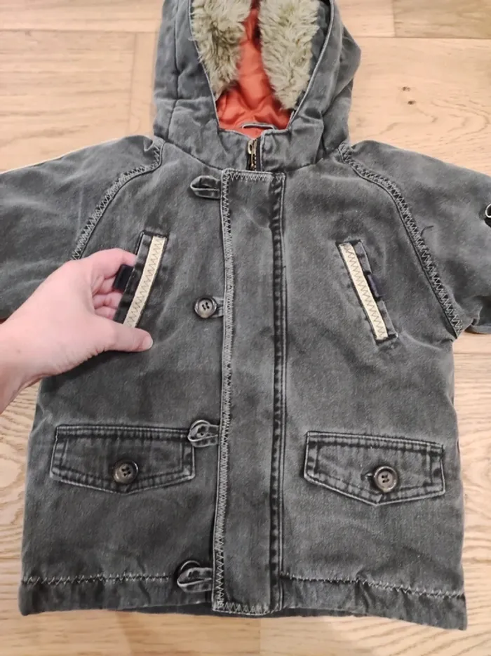 Manteau gris - 2 ans - excellent état - photo numéro 6