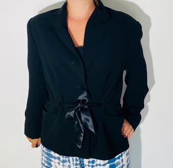 Blazer noir ceinture taille 42 Gerard Pasquier