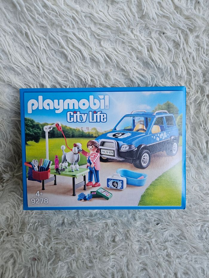 Jouet - jeux de construction playmobil 9278 toiletteuse avec voiture - Neuf