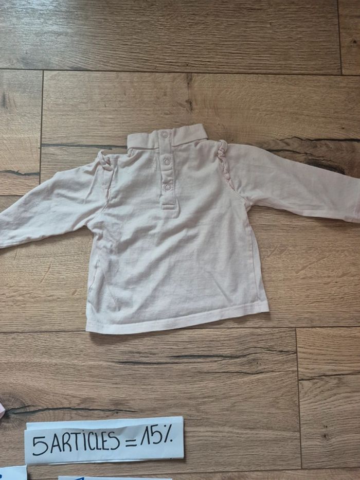 🌟 Lot bébé fille 12 mois / 74 cm Hauts & pantalons fun - photo numéro 10