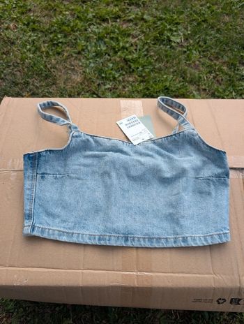 Croc top en jean taille 32