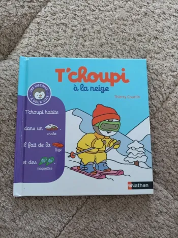 Livre T'choupi à la neige