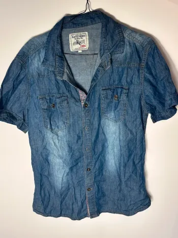 Chemise jean manches courtes kenzarro