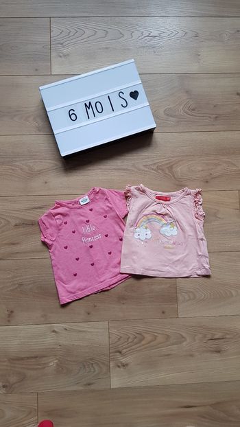 Lot de 2 t shirt manches courtes