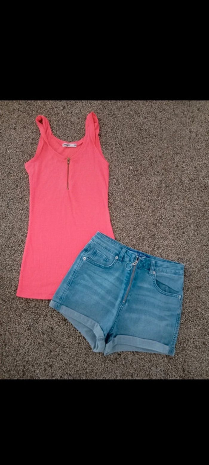 Lot de short et débardeur taille 34