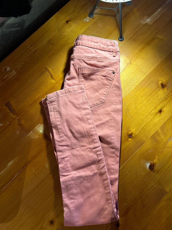 Jean slim camaïeu rose 36