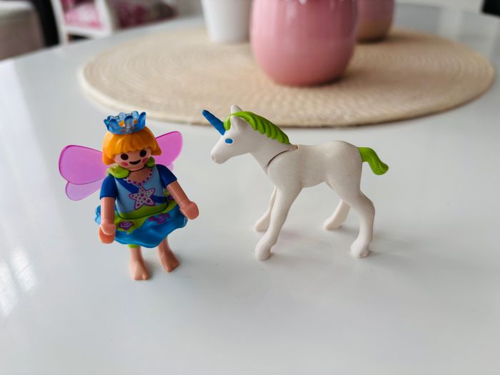 Playmobil Fée avec bébé licorne tbe
