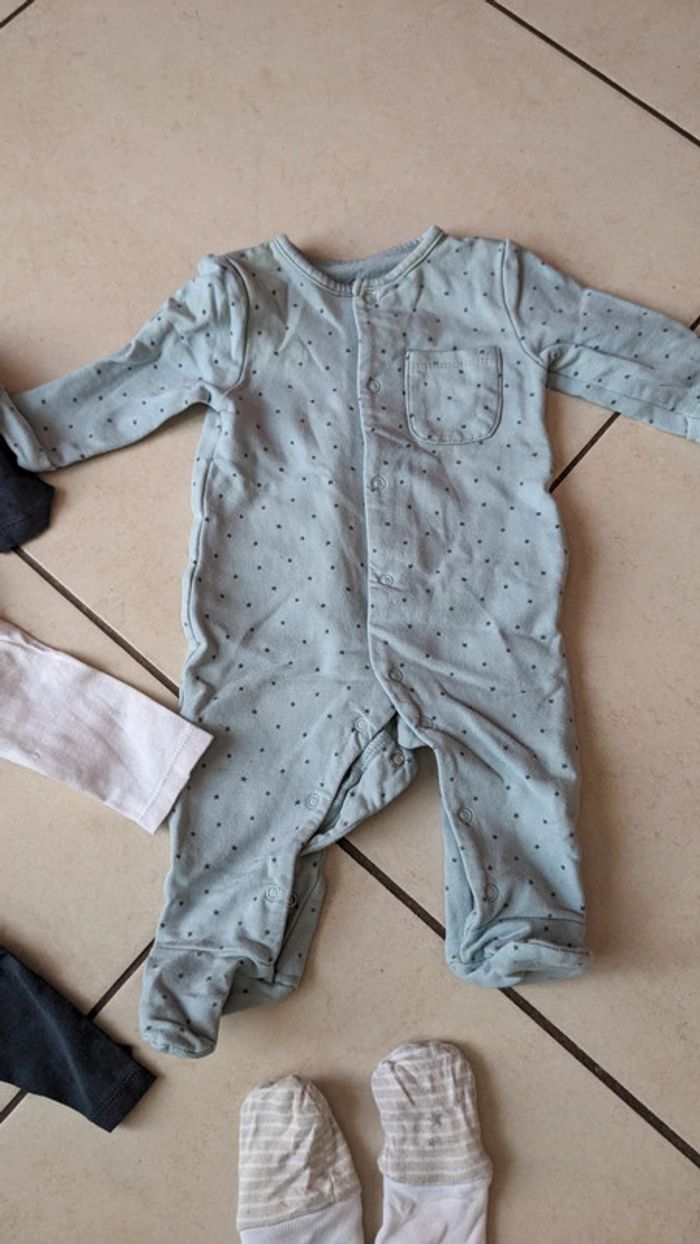 Lot garçon 3 mois pyjama body moufle - photo numéro 2