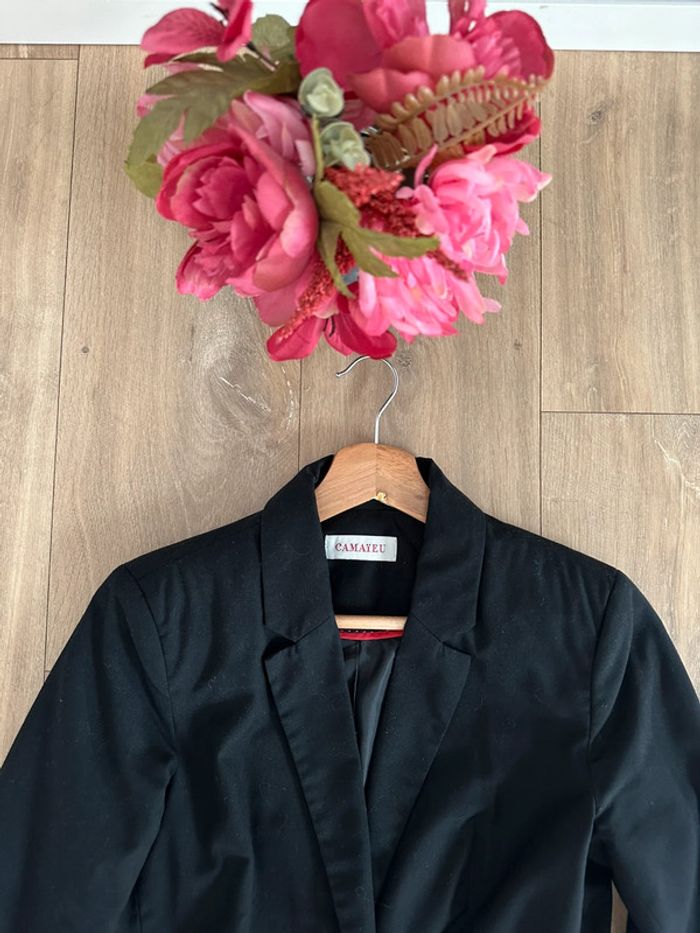 Blazer camaïeu basique • Noir • Taille 36 - photo numéro 2