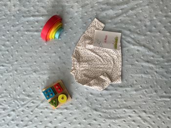 sous pull col roulé manches longues blanc à pois multicolore 6 mois obaibi