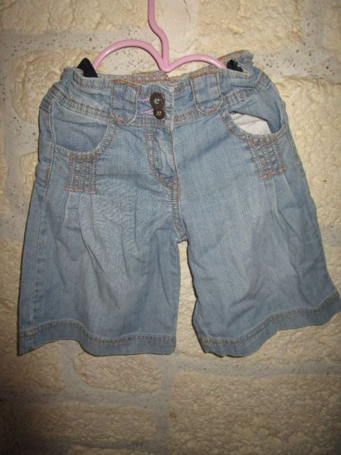 bernuda jeans vynil fraise 5 ans