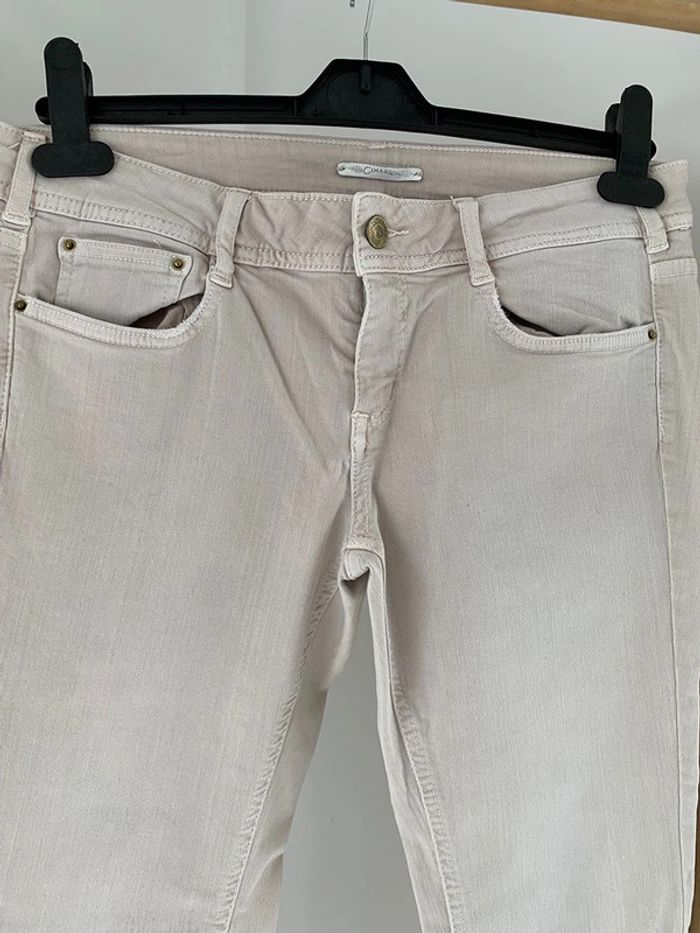 pantalon et legging Cimarron crème taille 36 - photo numéro 2