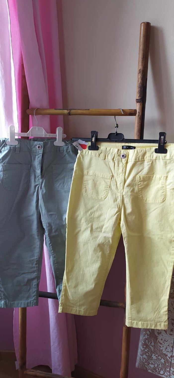 Neuf 2 pantacourts fille 13-14 ans