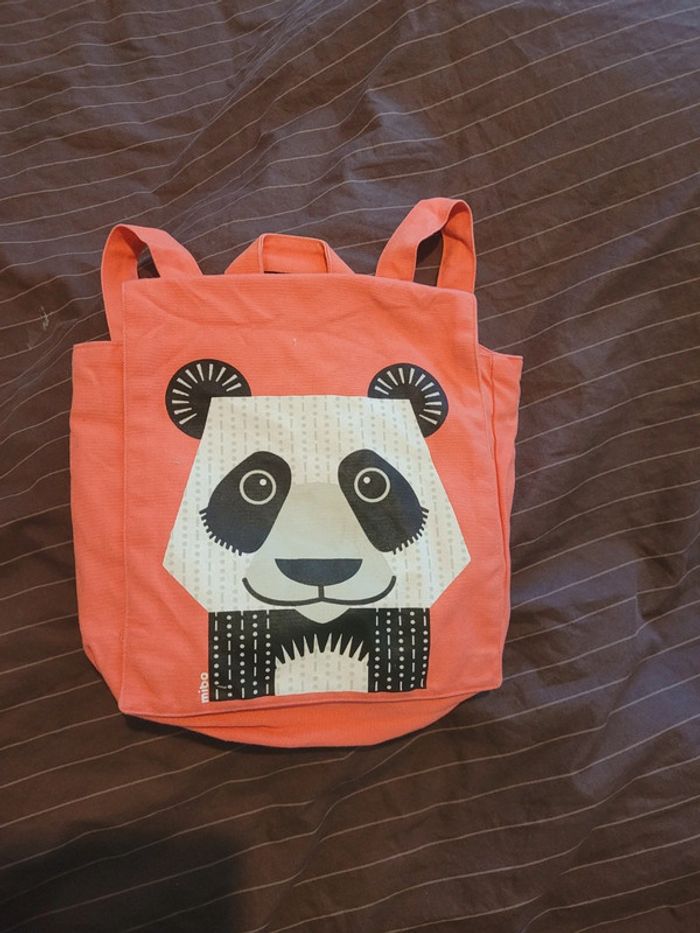 Sac à dos Panda enfant en coton bio