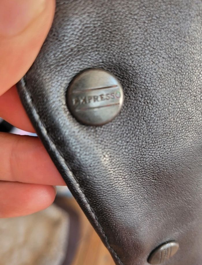 Gilet en cuir épais expresso taille L - photo numéro 3