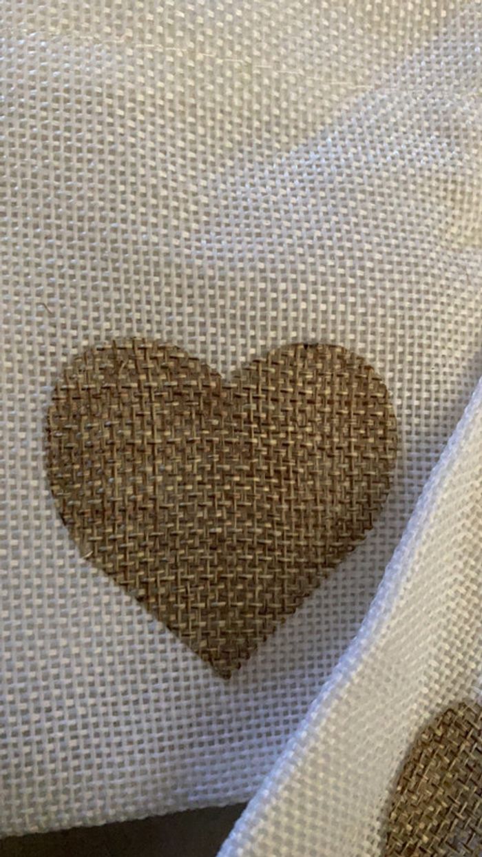 Lot 4 sacs coeur avec lien - blanc et marrons - photo numéro 4