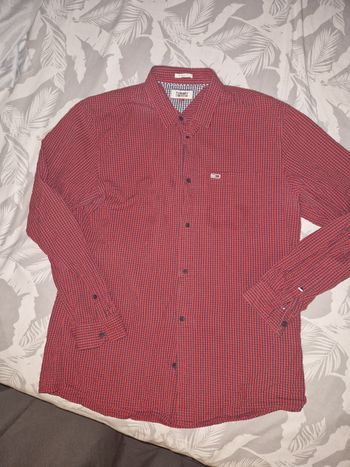 Chemise Tommy Hilfiger  rouge Xl Slimfit