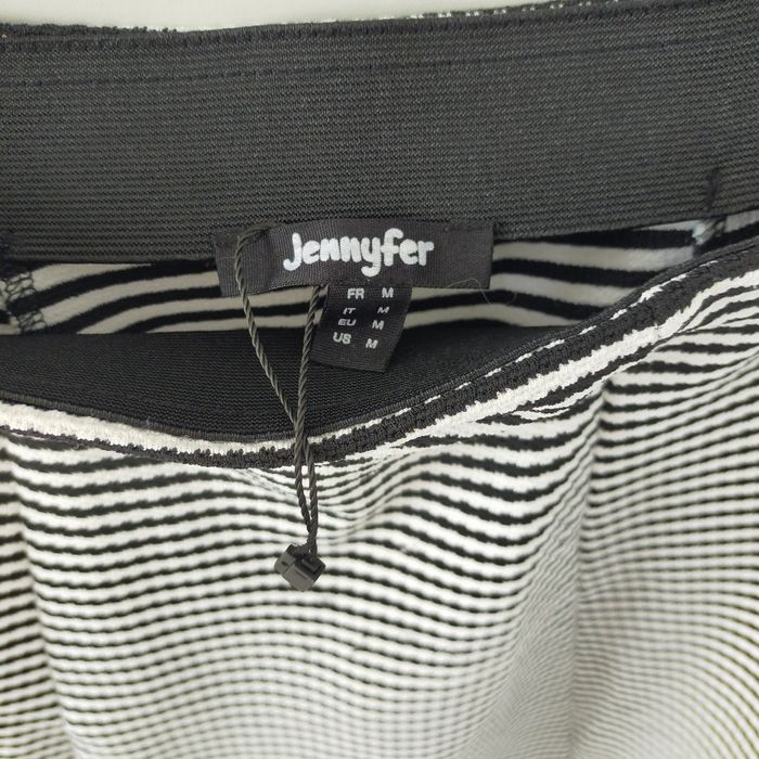 Jupe femme rayée Jennyfer taille 38 noir et blanche - photo numéro 2