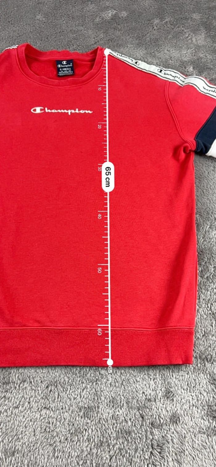 Pull Sweat Rouge Champion – Taille XS - photo numéro 3