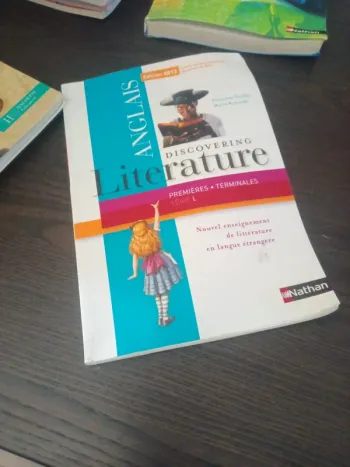 Discovering litterature ( manuel d'anglais)