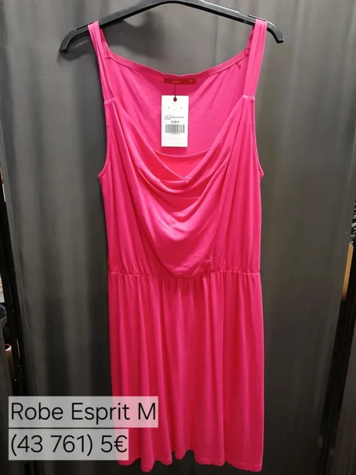 43761 robe rose femme M esprit