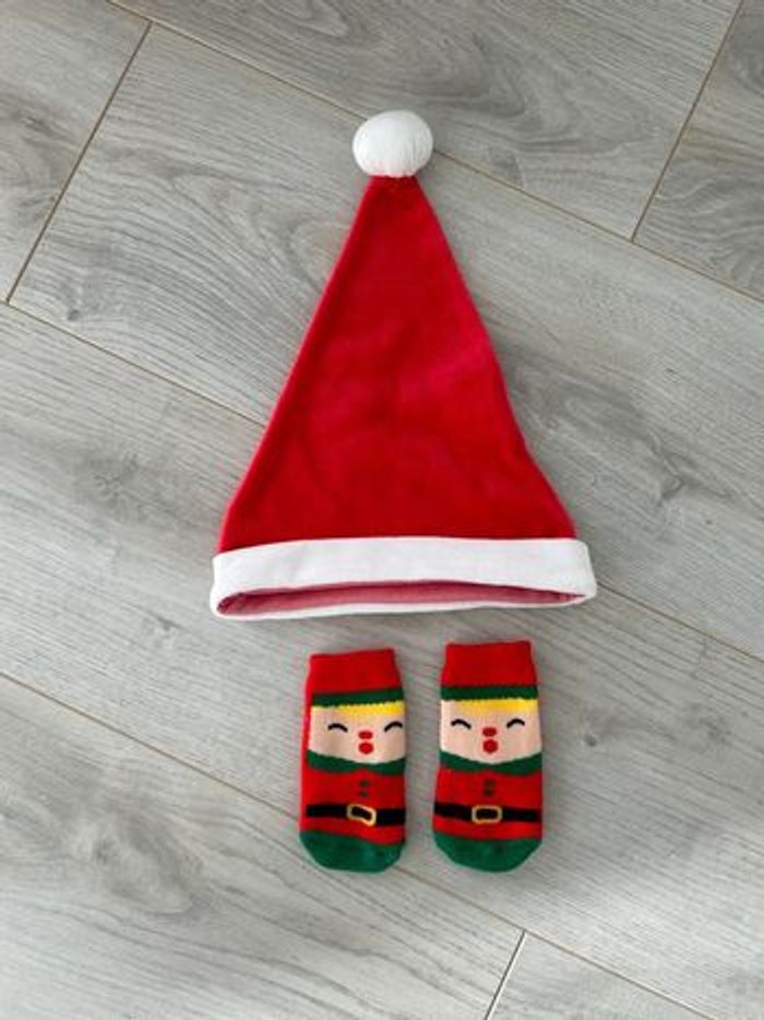 Ensemble bonnet Orchestra et chaussettes Noël