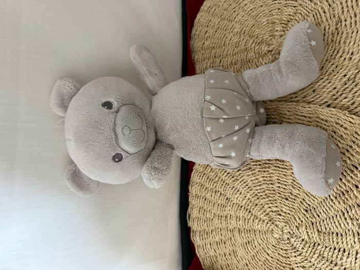 Peluche ours ORCHESTRA PREMAMAN étoile gris blanc fluorescent - photo numéro 5