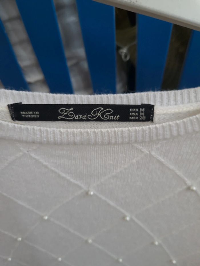 Pull blanc - photo numéro 3
