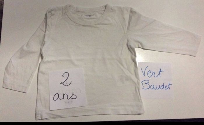 Sweat-shirt Vertbaudet blanc