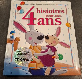 Livre enfant “4 histoires pour mes 4 ans” + CD 