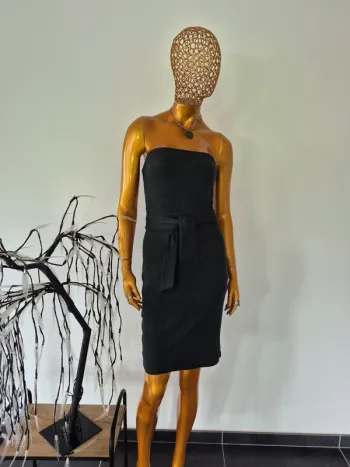 Robe Bustier Gris Vert Femme Taille M/38