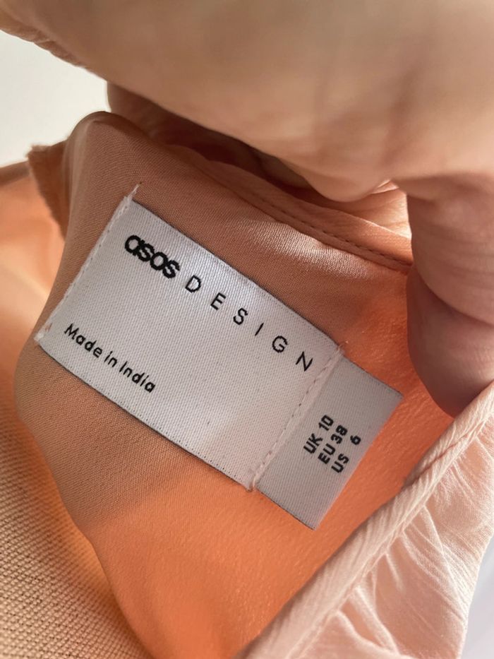 Robe longue rose pâle Asos cérémonie - photo numéro 6